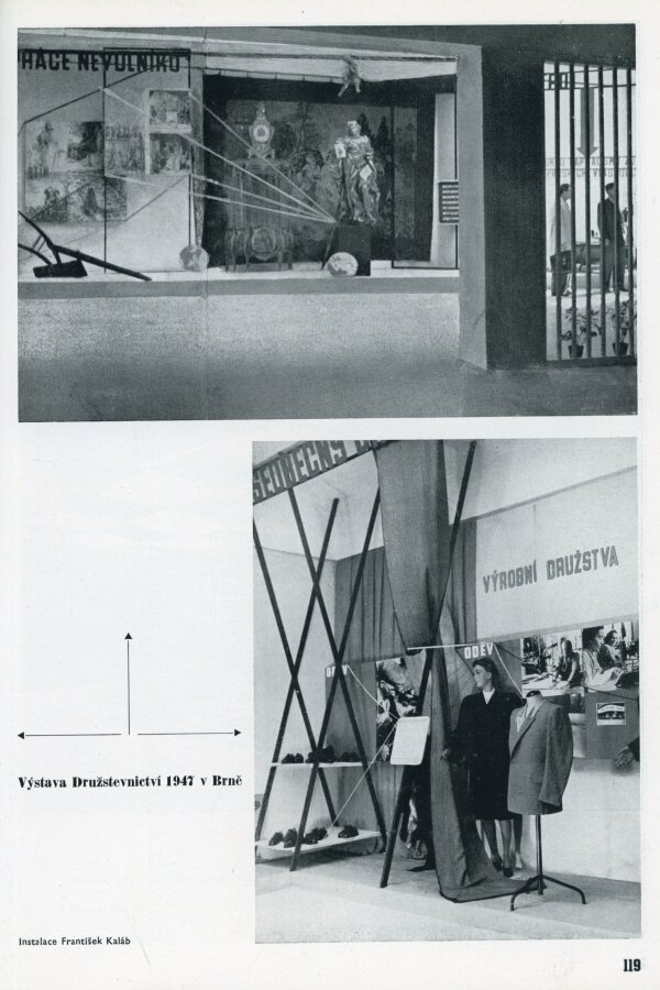 Reprodukce z časopisu: Blok, časopis pro umění, ročník II, Brno 1947–48, Blok Informace o kulturní práci, s. 119